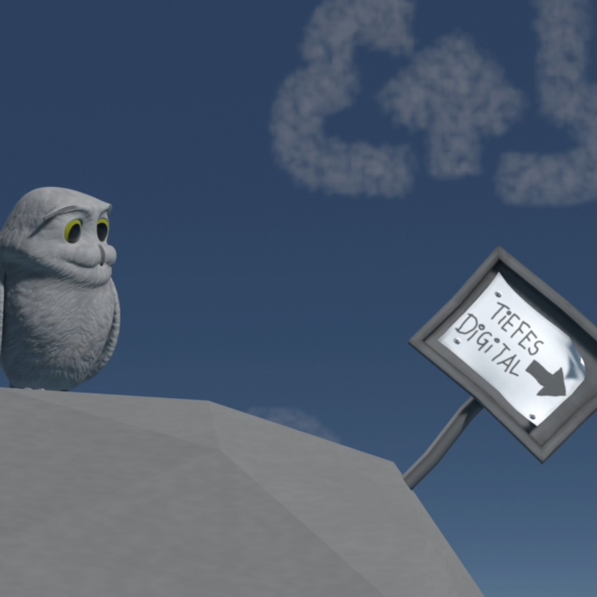 Animation Irrfahrt der kleinen Eule Pfiffikus im DigiTal