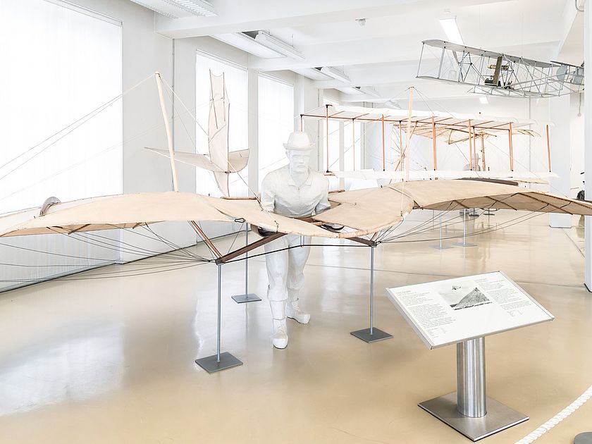 Lilienthal Normal-Segelapparat in der Flugwerft Schleißheim.