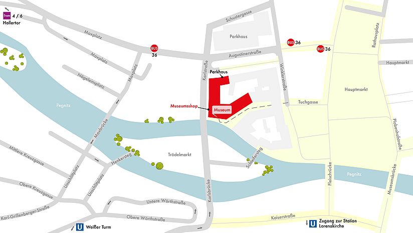 Anfahrt und Lageplan Deutsches Museum