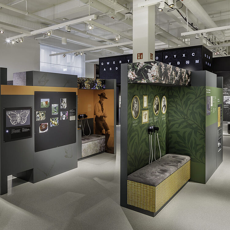 Blick in den Ausstellungsbereich Kryptologie.