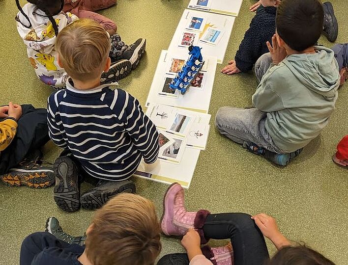 Kita Kinder beim Programm Rund ums Feld