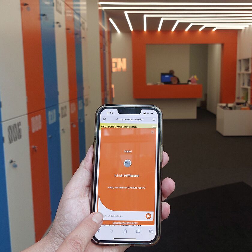 Der neue C hatbot PFIFFIKUSBOT auf der Website Deutsches Museum Bonn