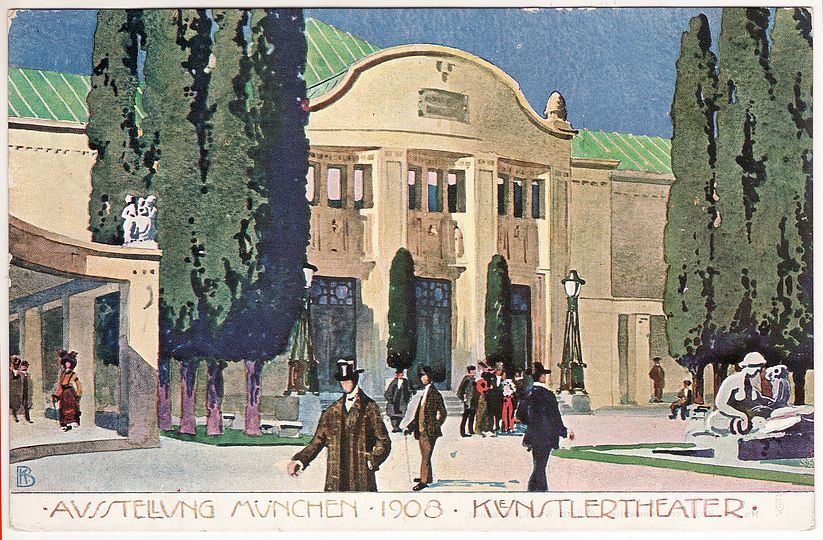 Historical postcard designed by Heinrich Düll and Georg Pezold.
