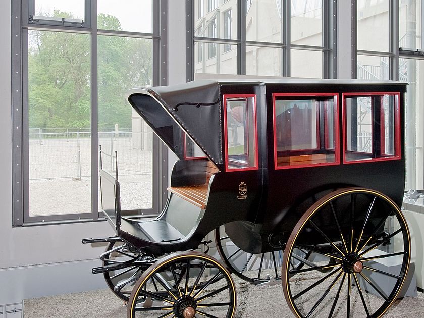 Der Kutschensimulator im Verkehrszentrum.