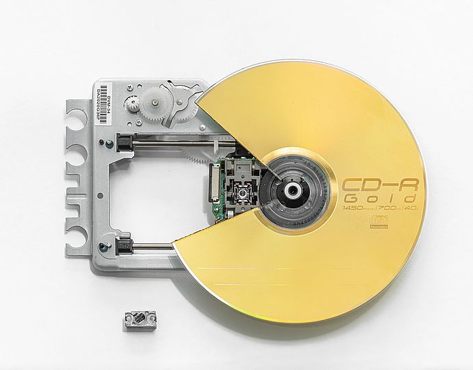 Optisches Laufwerk CD/DVD Player mit Laserdiode.