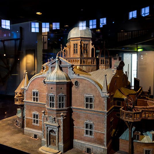 Tycho Brahe’s Observatory Model on a scale of 1:25 of Tycho Brahe’s Uraniborg observatory on the island of Ven/ Denmark.