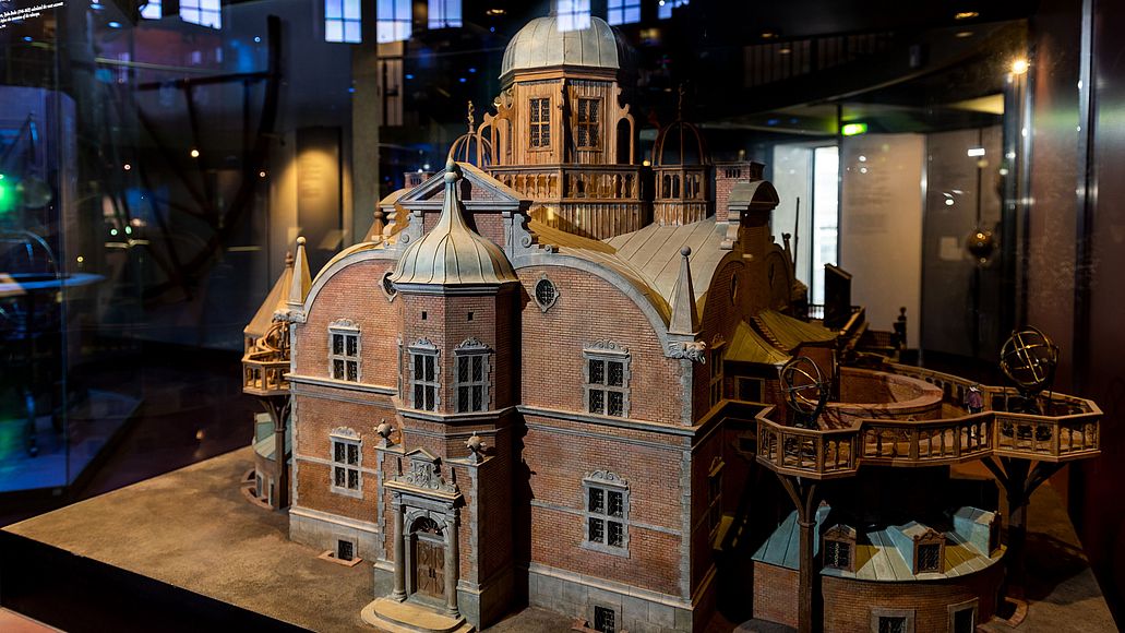Tycho Brahe’s Observatory Model on a scale of 1:25 of Tycho Brahe’s Uraniborg observatory on the island of Ven/ Denmark.